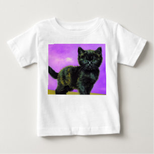 Van Gogh Style Cat Baby T-Shirt
