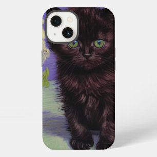 Van Gogh Style Cat with White Flowers iPhone 13 Case