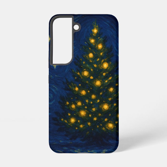 Van Gogh-style Christmas Tree Phone Case - Samsung (Back)