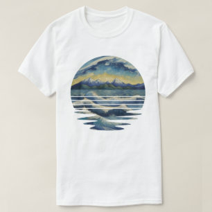 Van Gogh Style Paintings Set, A sea At Sunset T-Shirt