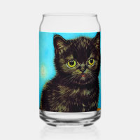 Van Gogh Style Pouting Kitten
