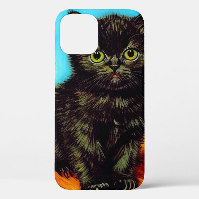 Van Gogh Style Pouting Kitten Case-Mate iPhone Case (Back)