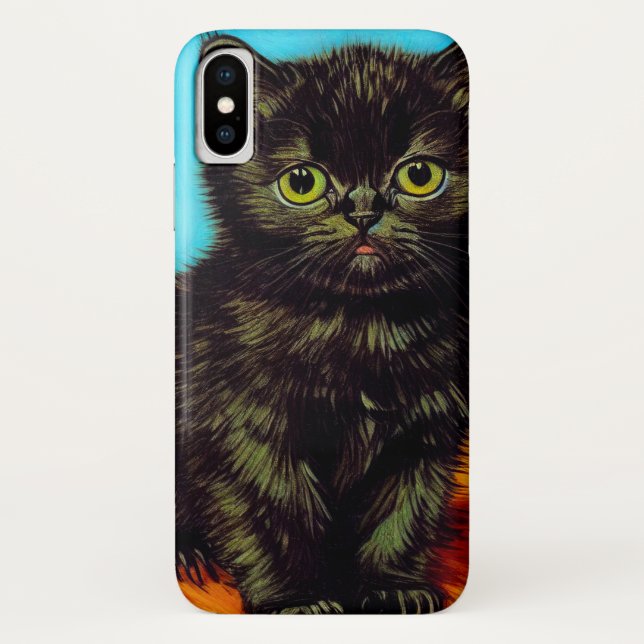Van Gogh Style Pouting Kitten Case-Mate iPhone Case (Back)