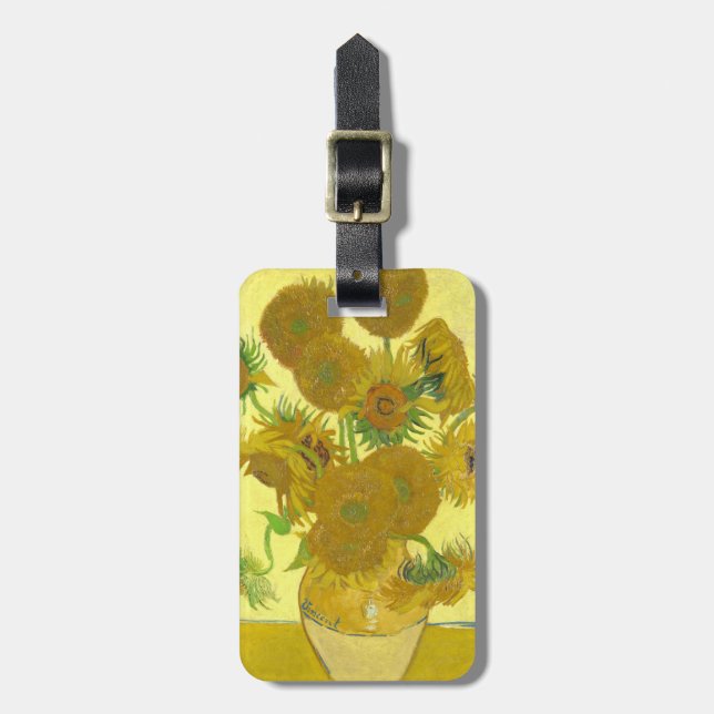 Van Gogh | Sunflowers | 1888 Luggage Tag (Front Vertical)