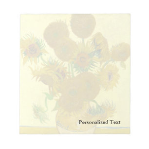 Van Gogh Sunflowers 1888 Notepad