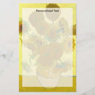 Van Gogh Sunflowers 1888 Stationery