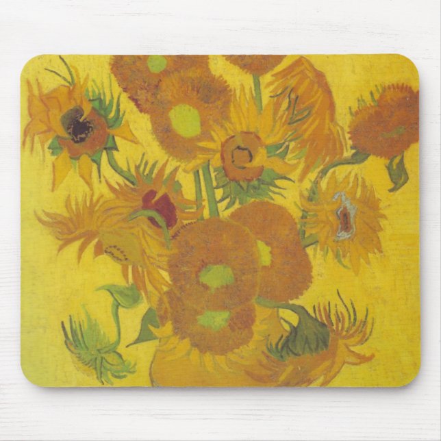 Van Gogh Sunflowers 2 Mouse Pad (Front)