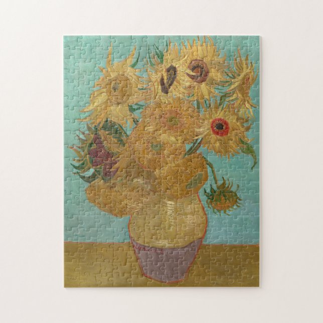 Van Gogh - Sunflowers, 3rd Version, Repetition Jigsaw Puzzle (Vertical)