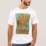Van Gogh - Sunflowers, 3rd Version, Repetition T-Shirt<br><div class="desc">Vincent Van Gogh - Sunflowers,  Sonnenblumen,  Third Version,  Repetition,  1889.</div>