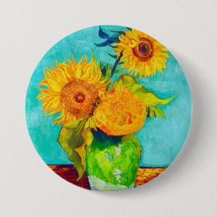 Van Gogh Sunflowers 7.5 Cm Round Badge