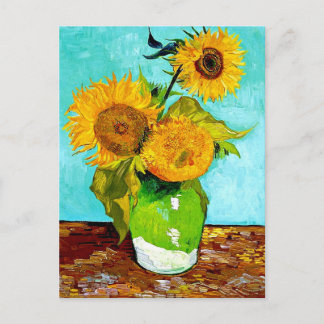 Van Gogh - Sunflowers - Art Post Card