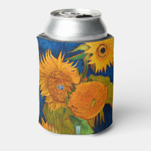 Van Gogh Sunflowers Can Cooler