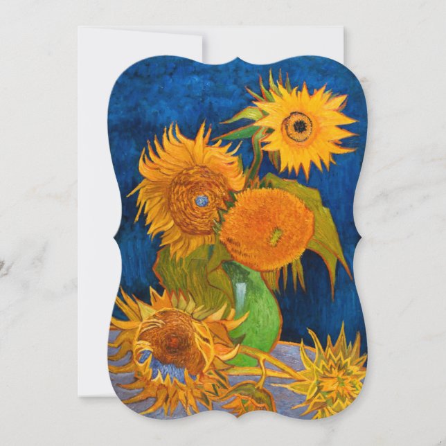 Van Gogh Sunflowers Card (Front)