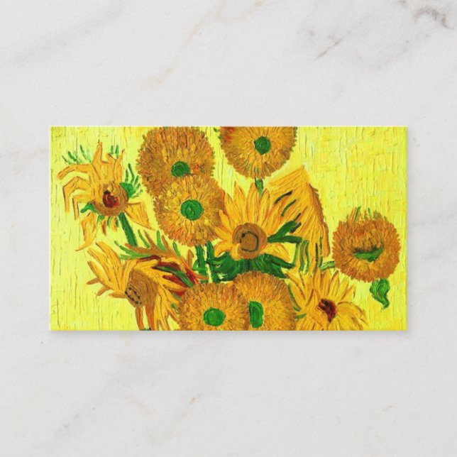 Van Gogh Sunflowers Enclosure Card (Front)