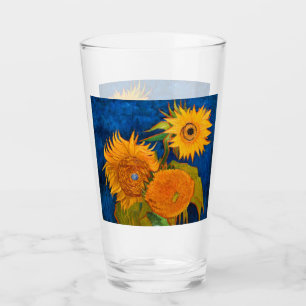 Van Gogh Sunflowers Glass