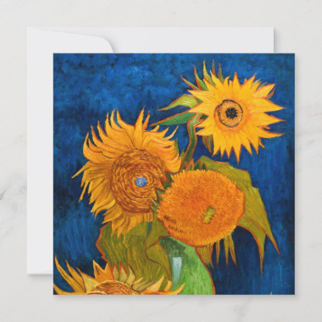 Van Gogh Sunflowers Invitation (Front)