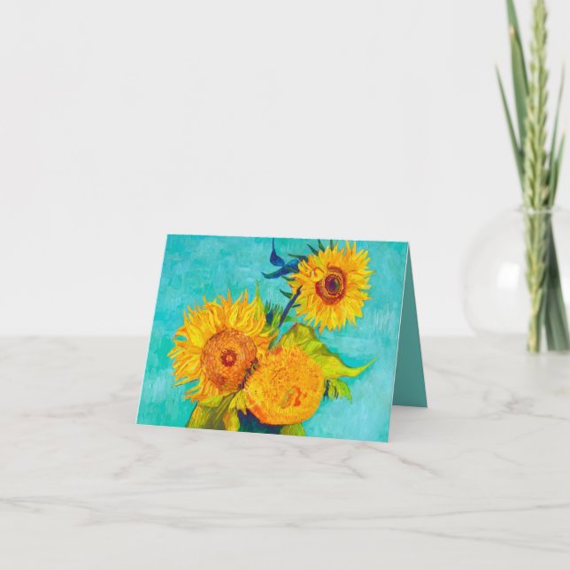 Van Gogh Sunflowers  Invitation (Front)