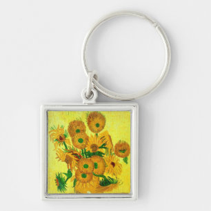 Van Gogh Sunflowers Key Ring