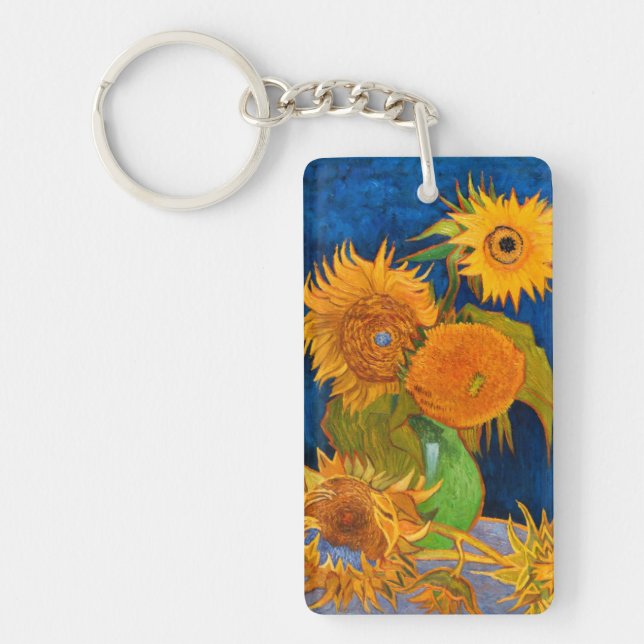 Van Gogh Sunflowers Key Ring (Front)