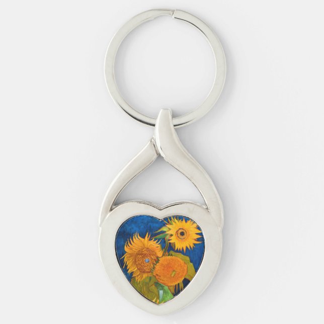 Van Gogh Sunflowers Key Ring (Front)