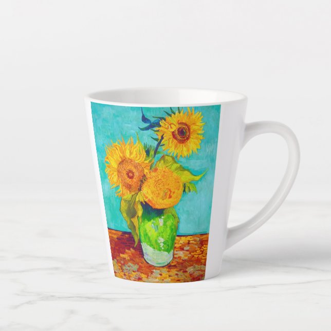 Van Gogh Sunflowers  Latte Mug (Right)