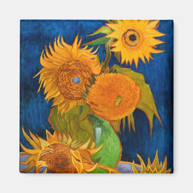 Van Gogh Sunflowers Magnet (Front)