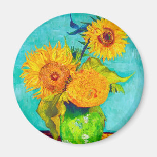 Van Gogh Sunflowers  Magnet
