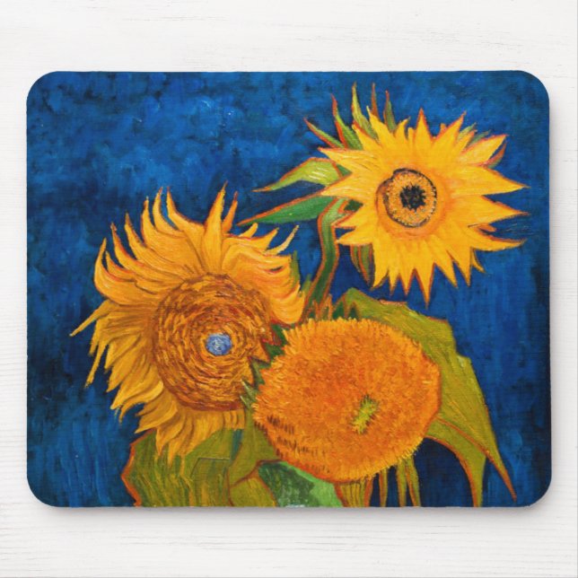 Van Gogh Sunflowers Mouse Pad (Front)