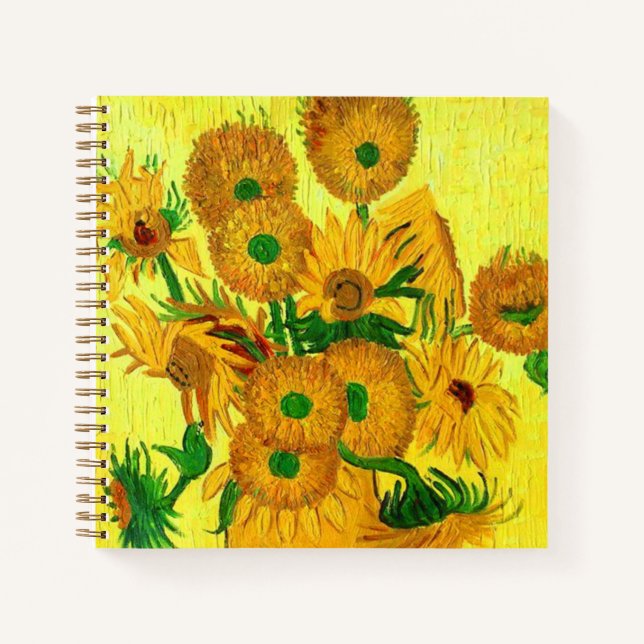 Van Gogh Sunflowers Notebook (Front)
