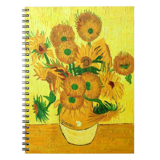 Van Gogh Sunflowers Notebook (Front)