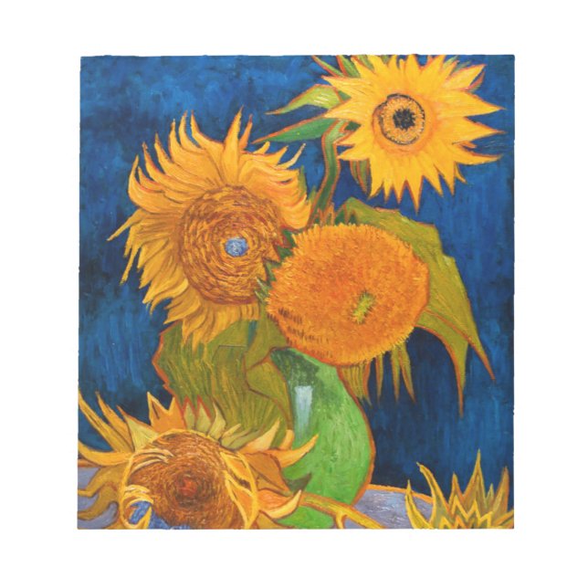 Van Gogh Sunflowers Notepad (Front)