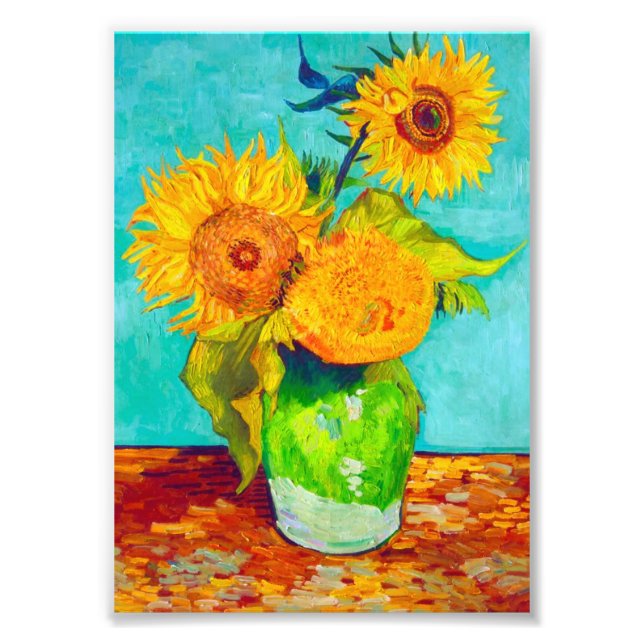Van Gogh Sunflowers  Photo Print (Front)