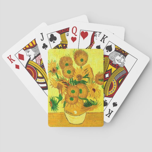 Van Gogh Sunflowers Playing Cards (Back)