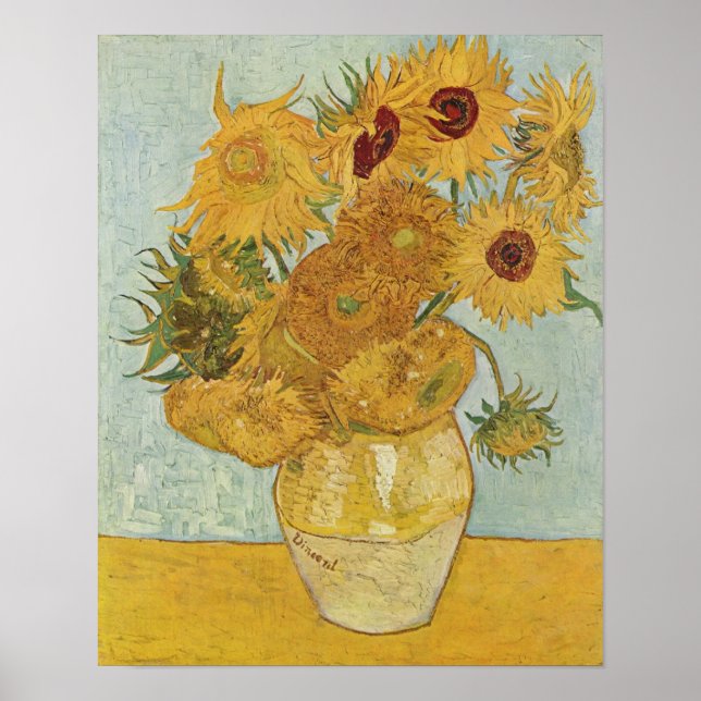 Van Gogh Sunflowers Poster (Front)