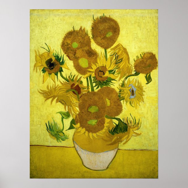 Van Gogh - Sunflowers Poster (Front)