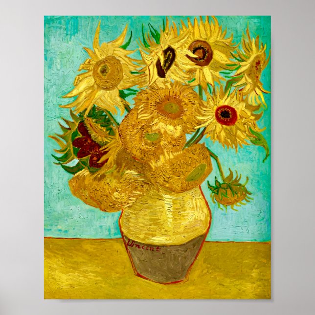Van Gogh Sunflowers  Poster (Front)