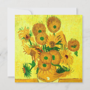 Van Gogh Sunflowers Save The Date
