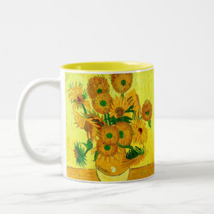 Van Gogh Sunflowers Two-Tone Coffee Mug