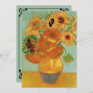 Van Gogh Sunflowers Wedding Invitation