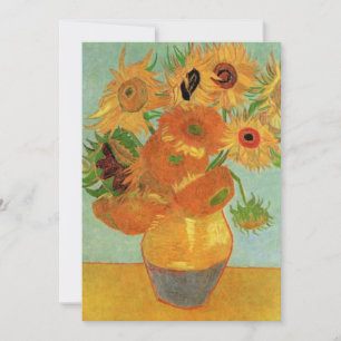 Van Gogh Sunflowers Wedding Invitation