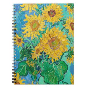 Van Gogh Sunflowers Yellow Flowers  Floral  Notebook
