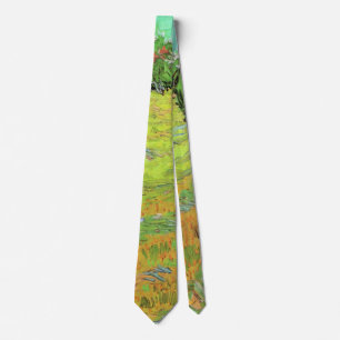 Van Gogh Sunny Lawn in a Public Park, Fine Art Tie