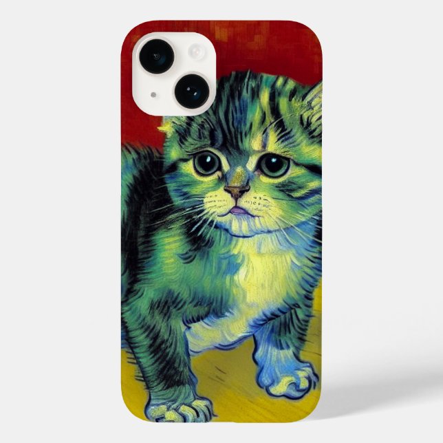 Van Gogh Tabby Cat Case-Mate iPhone Case (Back)