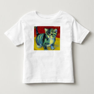 Van Gogh Tabby Cat Toddler T-Shirt