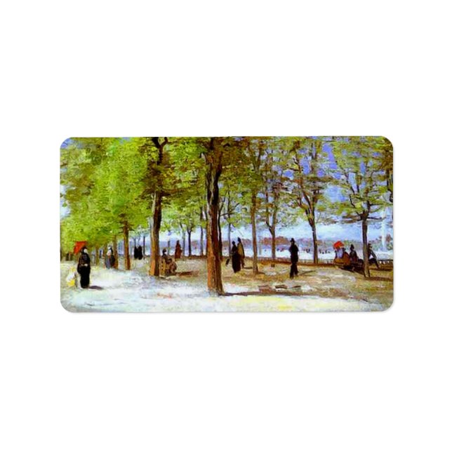 Van Gogh - Terrace in the Luxembourg Garden Label (Front)
