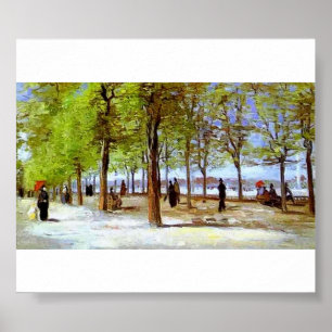 Van Gogh - Terrace in the Luxembourg Garden Poster