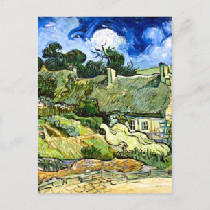 Van Gogh - Thatched Cottages at Cordeville Postcard