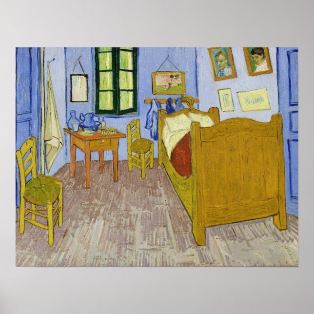 Van Gogh - The Artist's Bedroom In Arles Poster (Front)