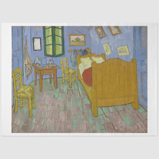 Van Gogh The Bedroom Decoupage Tissue Paper (Front)