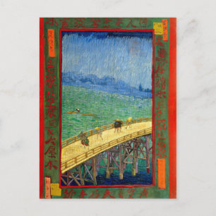 Van Gogh The Bridge in the Rain after Hiroshige Postcard
